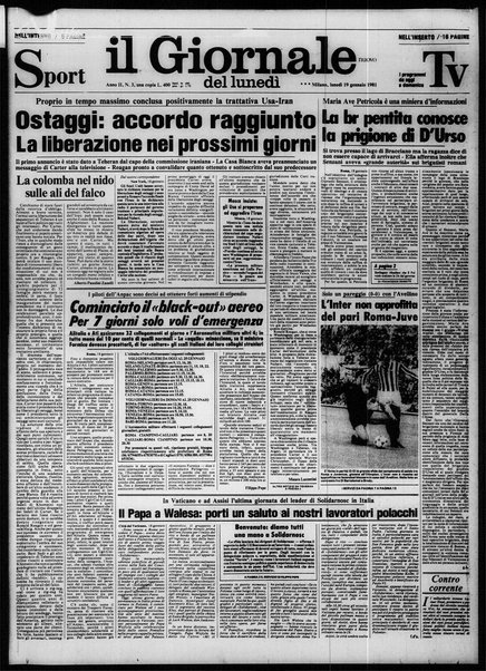 Il giornale nuovo del lunedì